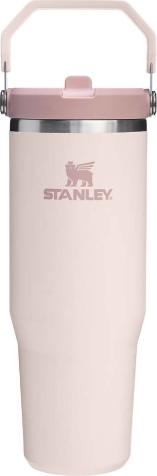 Světle růžová termoska 890 ml IceFlow Flip Straw 2.0 – Stanley Stanley