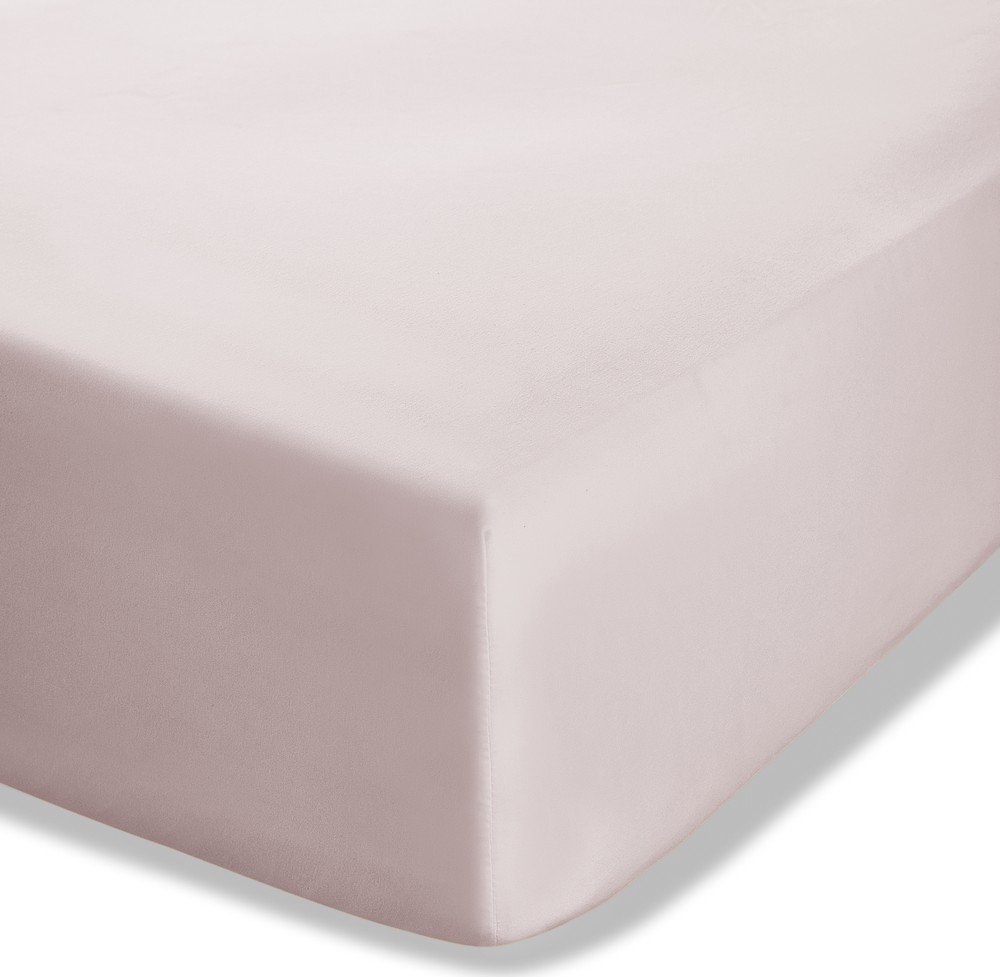 Světle růžové napínací perkálové prostěradlo 135x190 cm Easy Iron Percale – Catherine Lansfield Catherine Lansfield