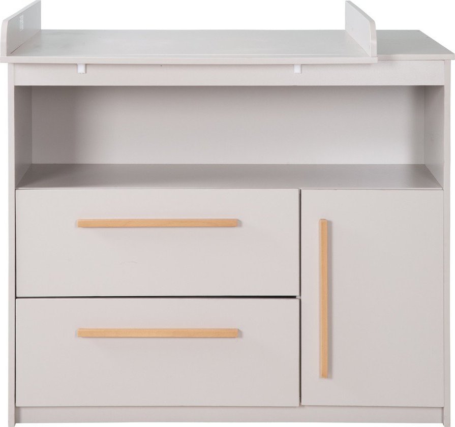 Světle šedá dětská komoda s přebalovacím pultem 107x98x75 cm Lea – Roba Roba