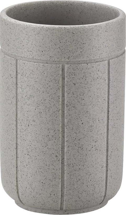 Světle šedý kelímek na zubní kartáčky z polyresinu Kua – Blomus Blomus