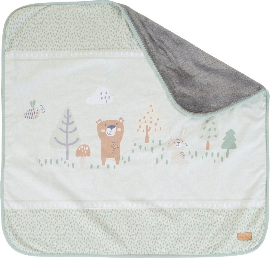 Světle zelená dětská deka z mikroplyše 80x80 cm Woodland Buddies – Roba Roba