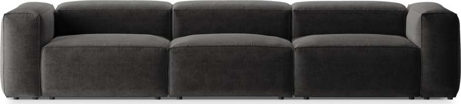 Tmavě šedá pohovka 364 cm Bergano – Cosmopolitan Design Cosmopolitan design