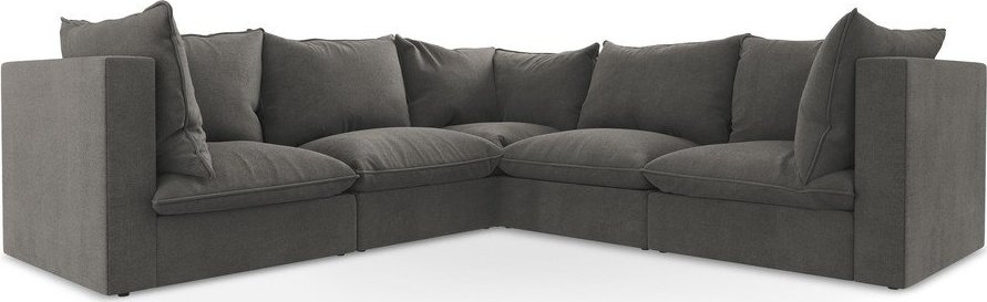 Tmavě šedá rohová pohovka Manao – Makamii Makamii