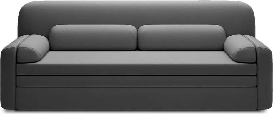 Tmavě šedá sametová rozkládací/s úložným prostorem pohovka 236 cm Elioss – ELTAP ELTAP