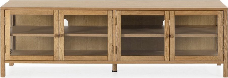 TV stolek v dekoru dubu v přírodní barvě 160x50x40 cm Ceci – MOME Mome