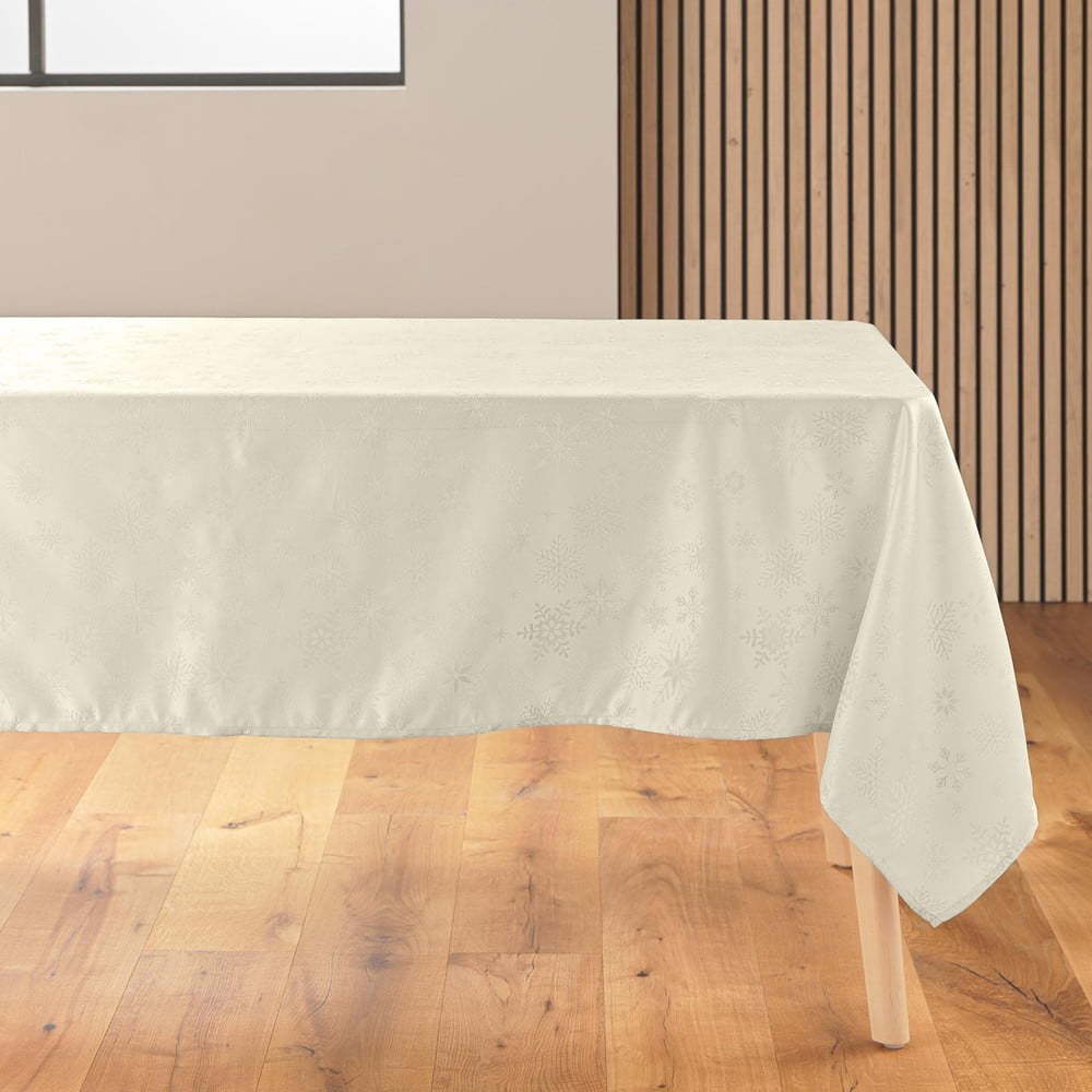Ubrus s vánočním motivem z žakáru 140x300 cm Flocons – douceur d'intérieur Douceur d intérieur