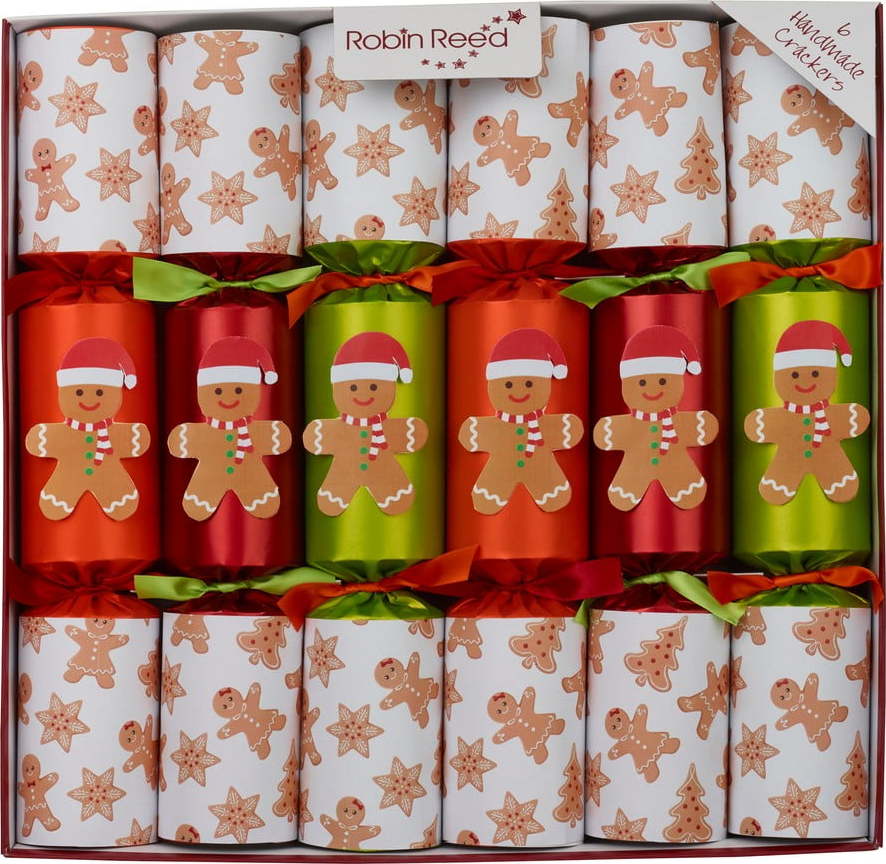 Vánoční crackery v sadě 6 ks Racing Gingerbread – Robin Reed Robin Reed
