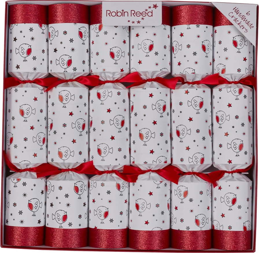 Vánoční crackery v sadě 6 ks Racing Robin – Robin Reed Robin Reed
