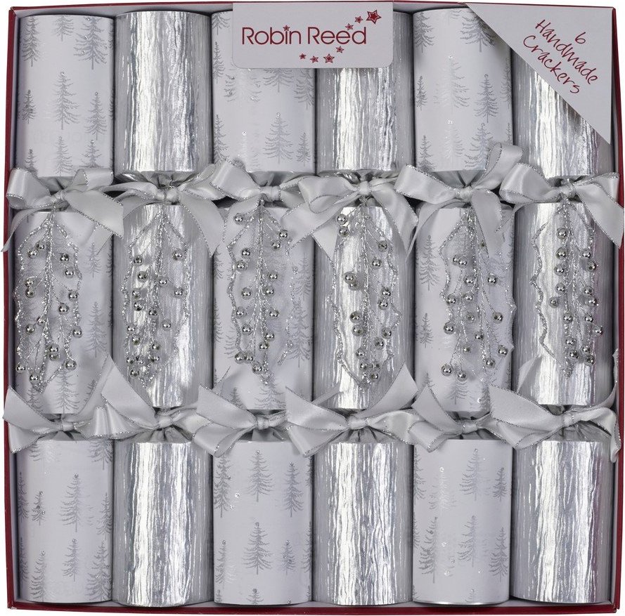 Vánoční crackery v sadě 6 ks Silver Ice – Robin Reed Robin Reed