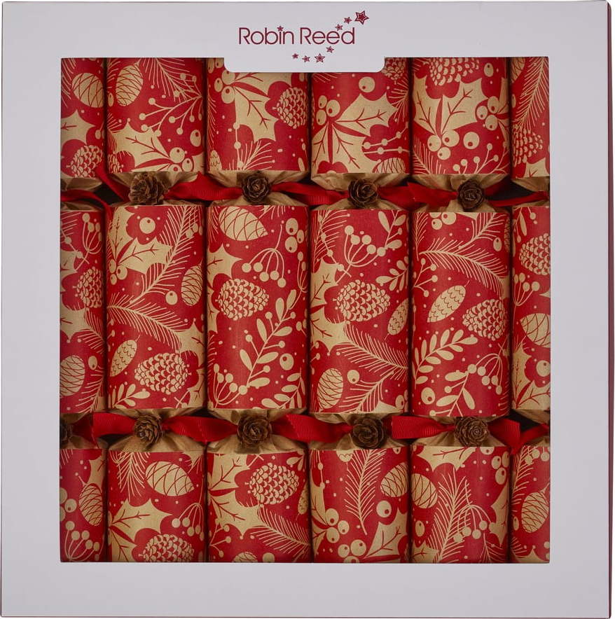 Vánoční crackery v sadě 6 ks Winter Pine Cones – Robin Reed Robin Reed
