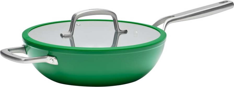 Wok pánev s poklicí/s keramickým povrchem ø 28 cm Meda 3.0 – FABINI Fabini