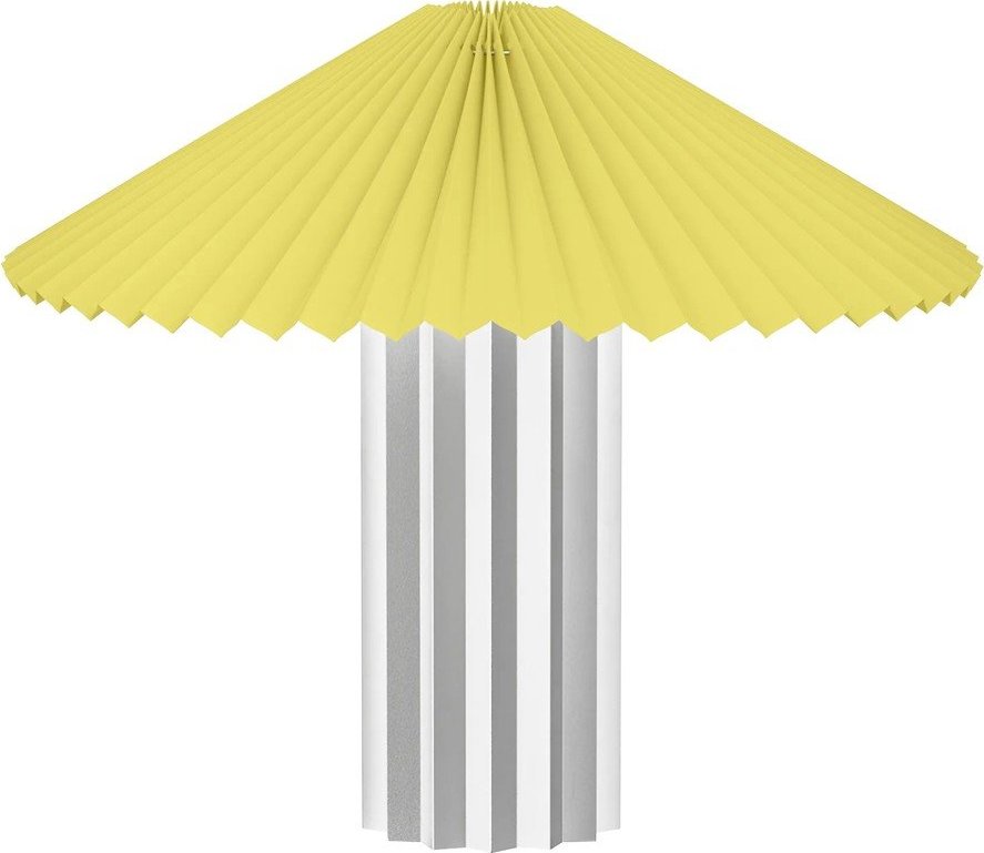 Žlutá/ve stříbrné barvě stmívatelná stolní lampa s textilním stínidlem (výška 36 cm) Taite – Blomus Blomus