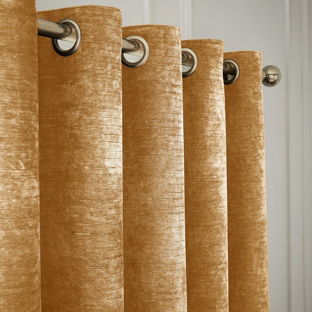 Žluté termo závěsy v sadě 2 ks z žinylky 117x183 cm Selene Luxury Chenille – Hyperion Hyperion
