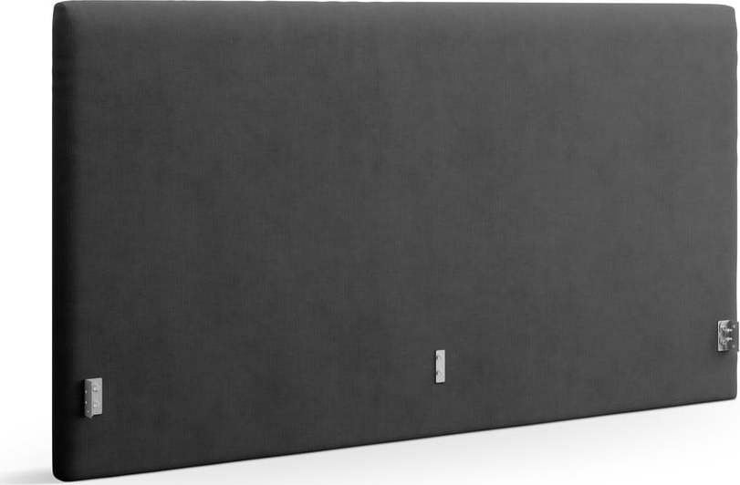 Antracitové čalouněné čelo postele 190