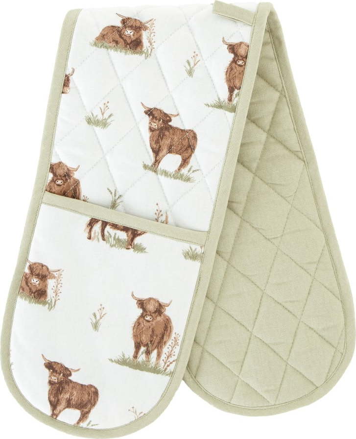 Bavlněná dvojitá kuchyňská chňapka Angus Highland Cow – Catherine Lansfield Catherine Lansfield