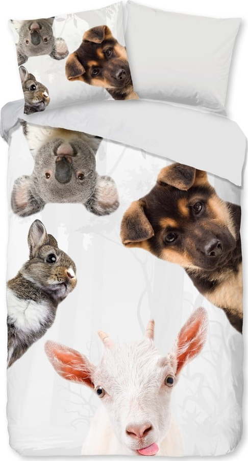 Bavlněné dětské povlečení na jednolůžko/prodloužené 140x220 cm Semmie – Good Morning GOOD MORNING