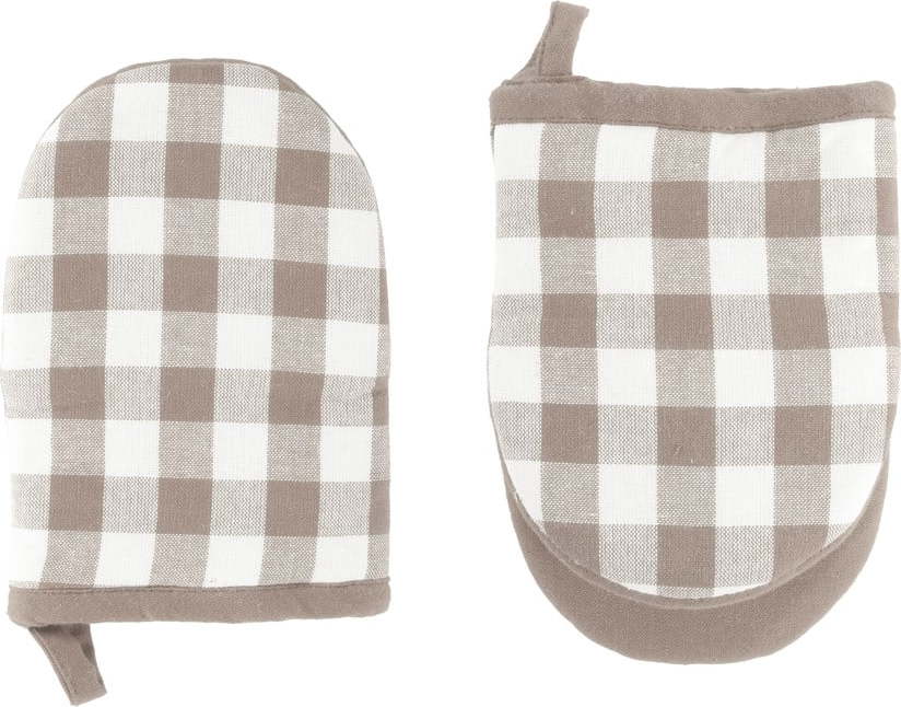 Bavlněné kuchyňské rukavice v sadě 2 ks Gingham – Tiseco Home Studio Tiseco Home Studio
