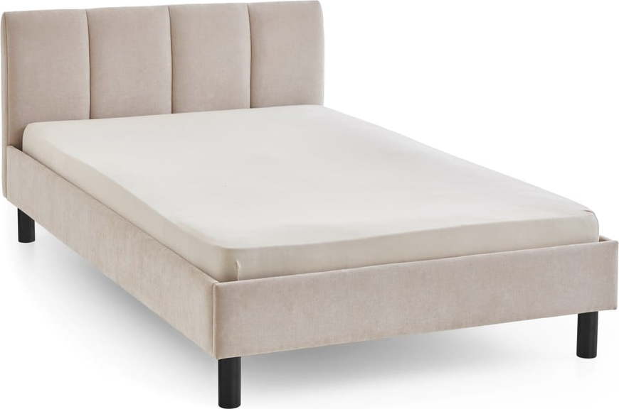 Béžová čalouněná jednolůžková postel bez roštu 120x200 cm Joker – Meise Möbel Meise Möbel