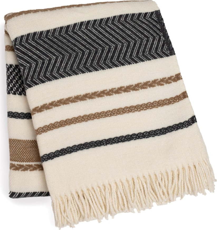 Béžová deka s příměsí bavlny 140x180 cm Luxor – Euromant Euromant