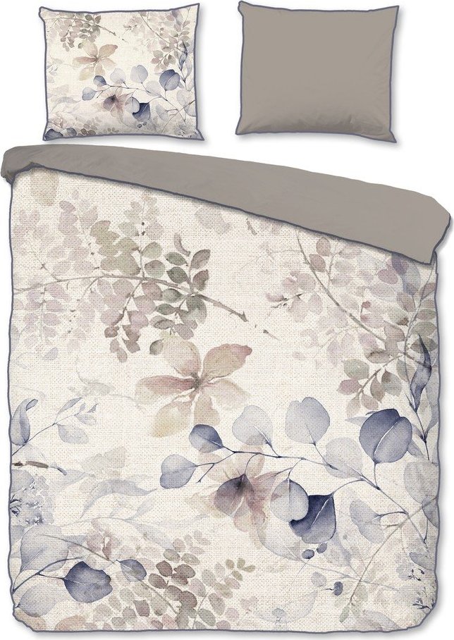 Béžové povlečení na dvoulůžko/prodloužené z bavlněného saténu 200x220 cm Fivien – Descanso Descanso