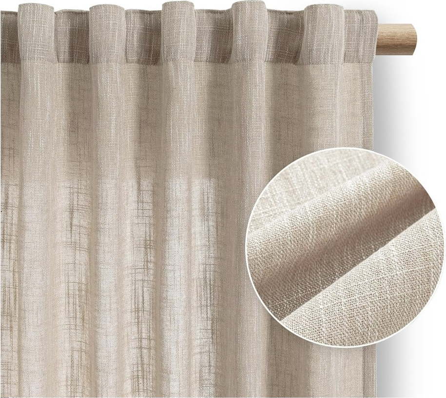 Béžový závěs 140x270 cm Valeta – Restilo Restilo