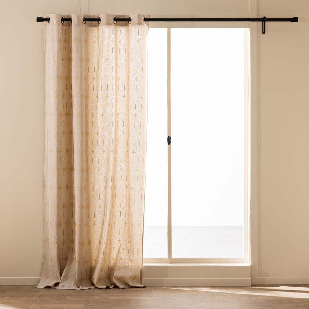 Béžový závěs 140x280 cm Ondine – douceur d'intérieur Douceur d intérieur