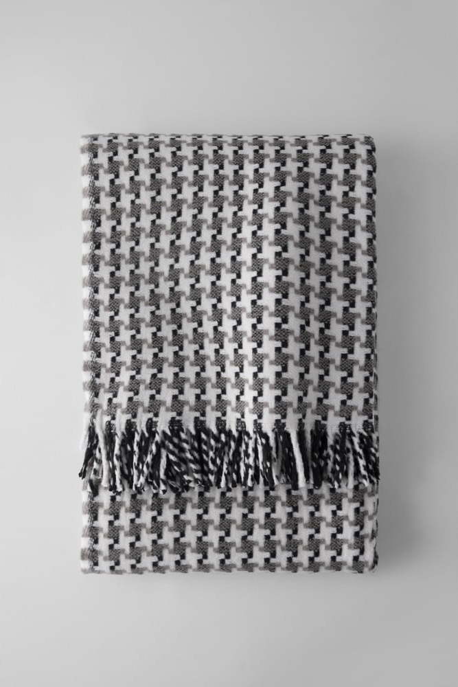 Bílá/šedá deka s příměsí bavlny 140x180 cm Pearls – Euromant Euromant