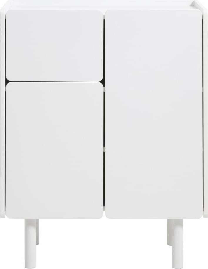 Bílá skříňka 80x100x40 cm Bera – Unique Furniture Unique Furniture