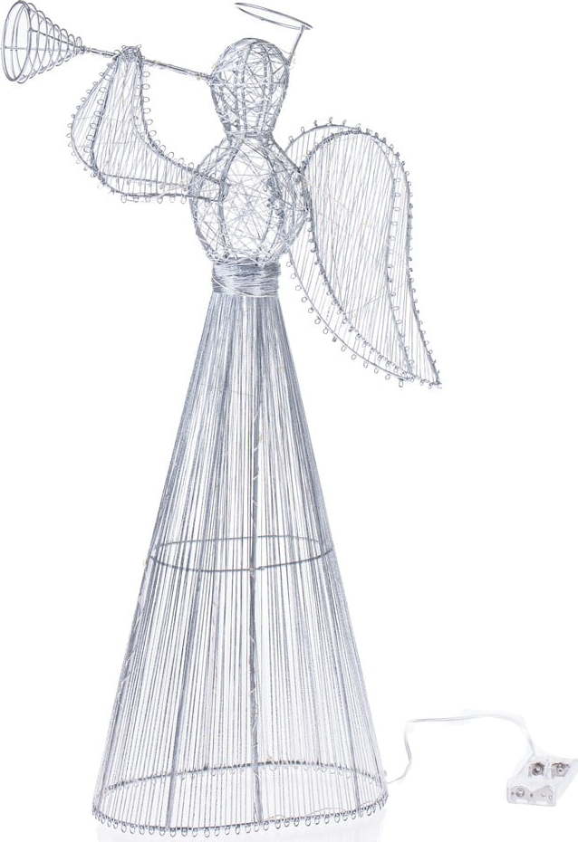 Bílá světelná dekorace na baterky Angel – Dakls Dakls