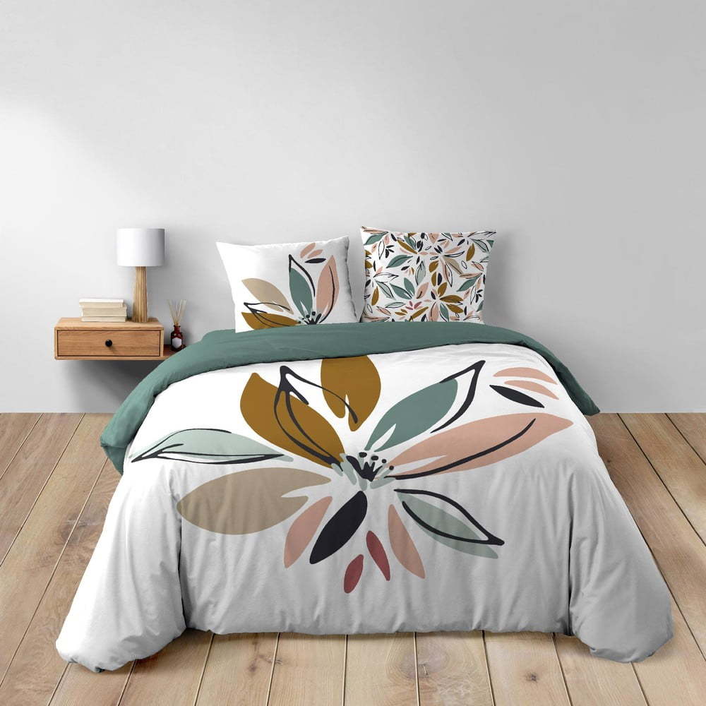 Bílé bavlněné povlečení na dvoulůžko/prodloužené 240x220 cm Octavia – douceur d'intérieur Douceur d intérieur