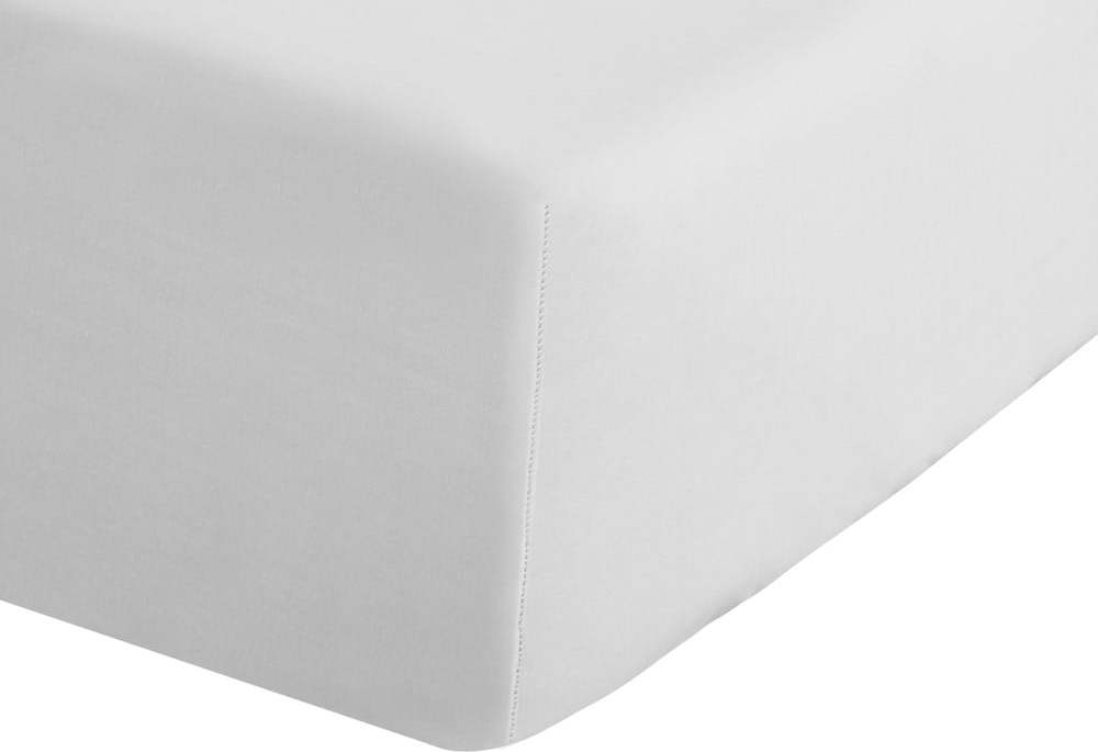 Bílé napínací perkálové prostěradlo 135x190 cm Easy Iron Percale – Catherine Lansfield Catherine Lansfield