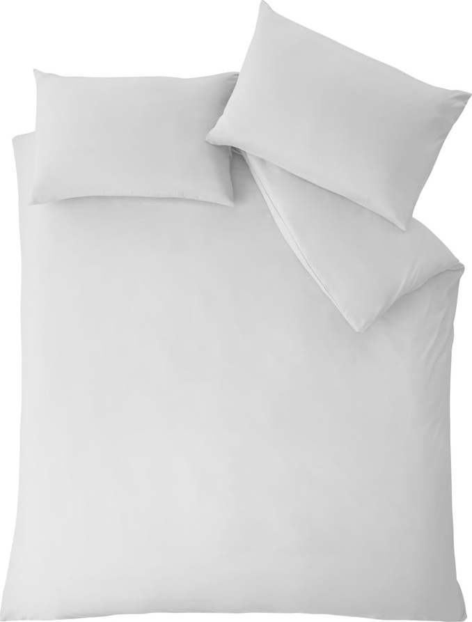 Bílé povlečení na dvoulůžko/prodloužené 230x220 cm So Soft Non-Iron – Catherine Lansfield Catherine Lansfield