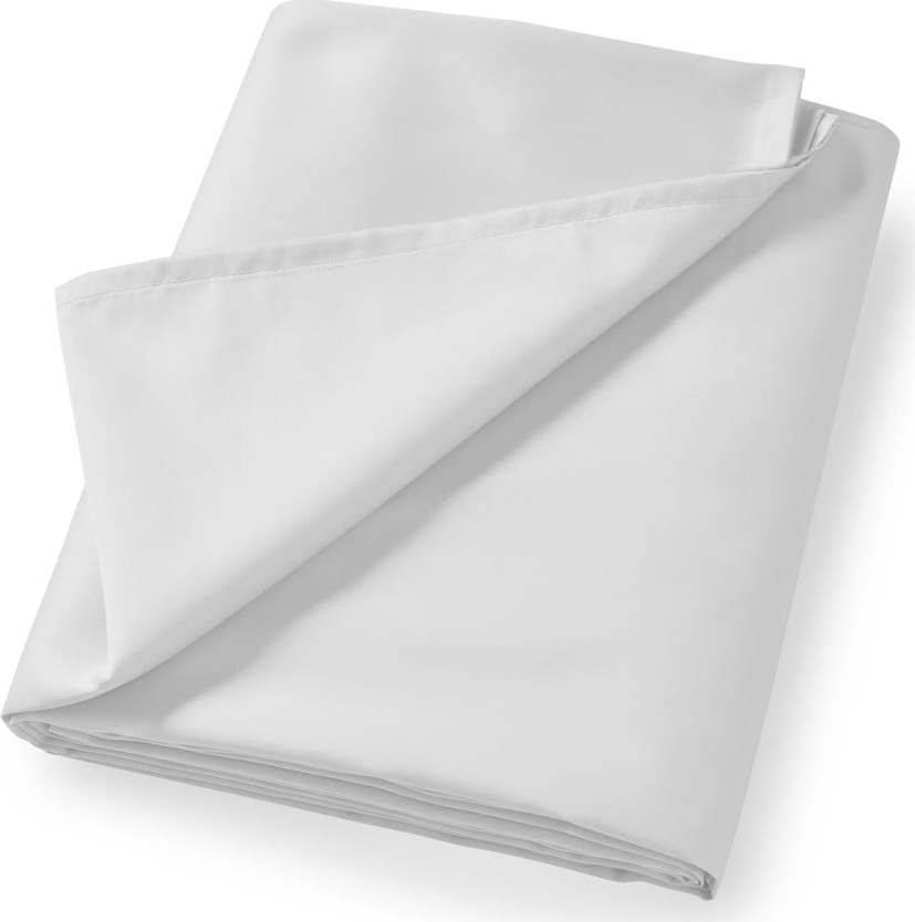 Bílé prostěradlo z bavlněného saténu 230x260 cm Cotton Sateen – Bianca Bianca