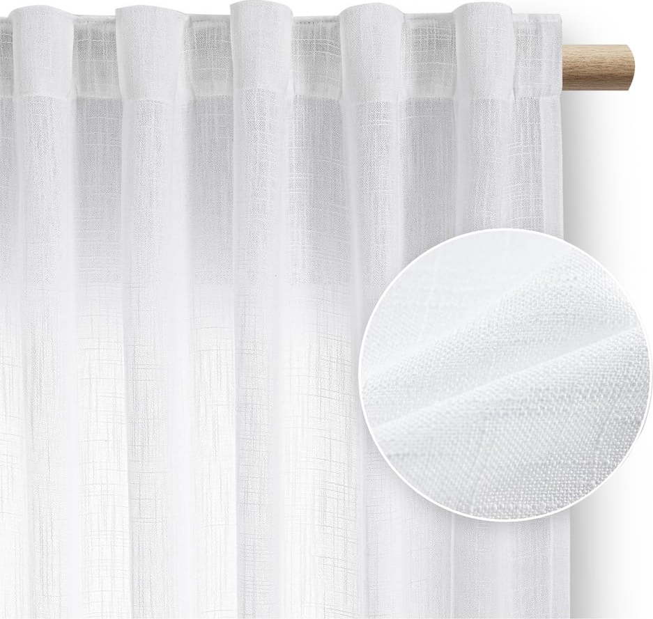 Bílý závěs 140x270 cm Valeta – Restilo Restilo