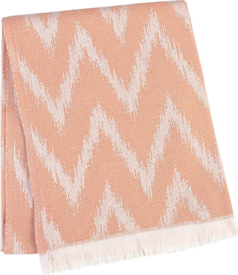 Broskvová deka s příměsí bavlny 140x180 cm Mallorca – Euromant Euromant