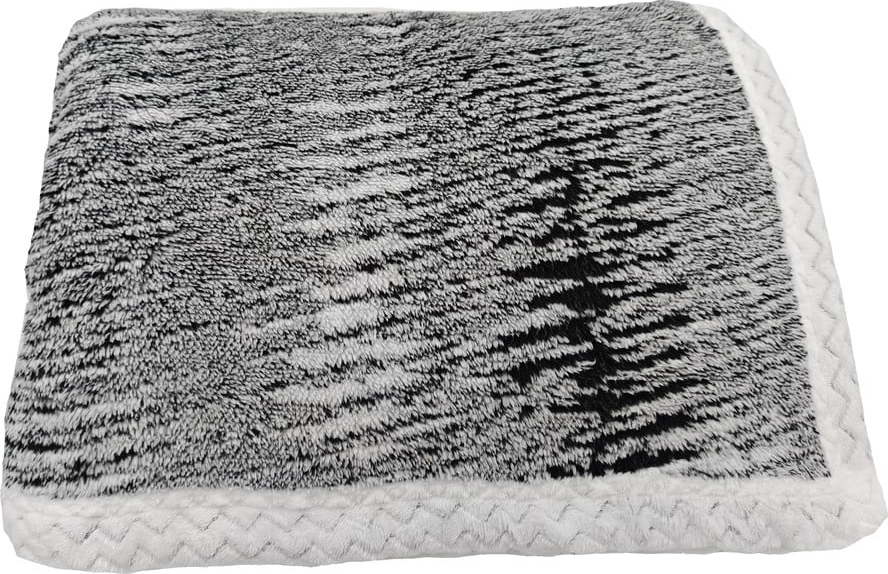 Černá deka s beránkem 150x200 cm Marble – My House My House