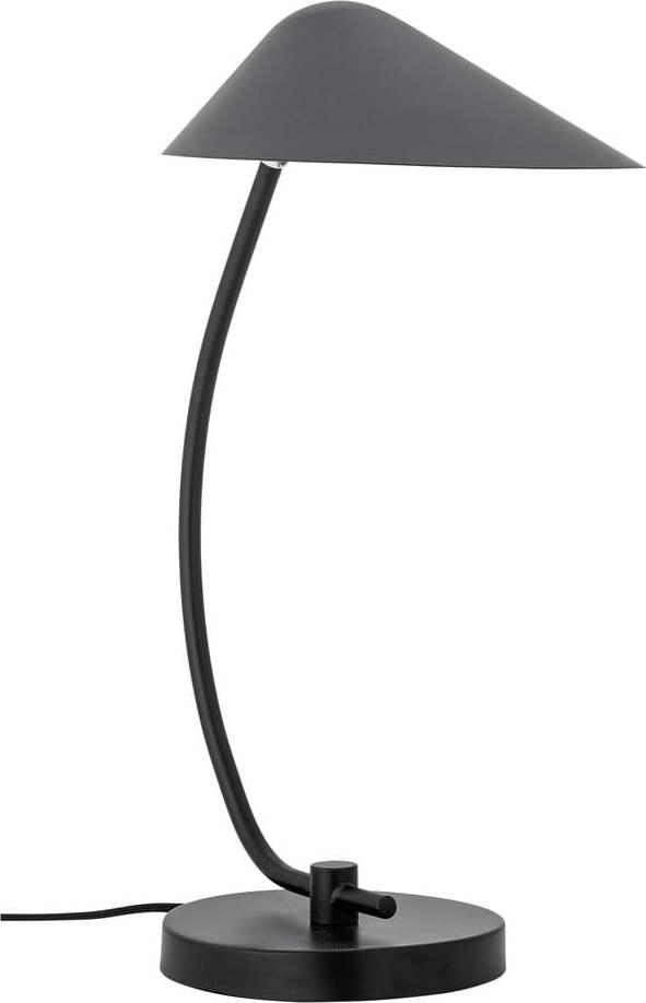 Černá stolní lampa s kovovým stínidlem (výška 50 cm) Nisella – Bloomingville Bloomingville