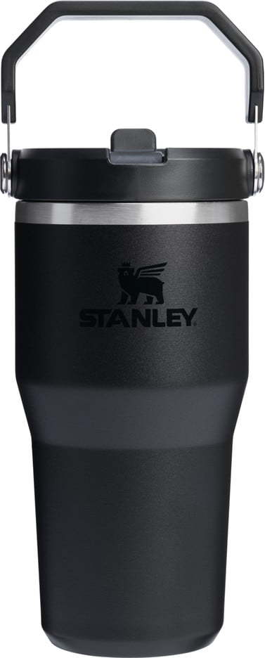 Černá termoska 600 ml IceFlow Flip Straw 2.0 – Stanley Stanley