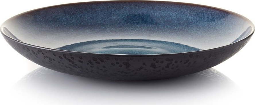 Černo-modrá kameninová servírovací mísa Bitz Stentøj
