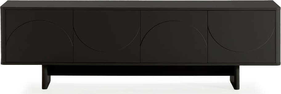 Černý TV stolek 180x55x40 cm Solei – MOME Mome