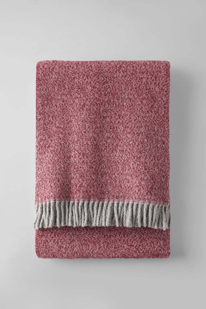 Červená/růžová deka s příměsí bavlny 140x180 cm Rennes – Euromant Euromant