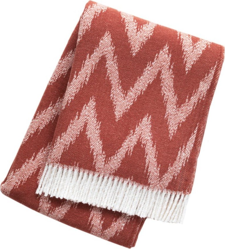 Deka s příměsí bavlny v terakotové barvě 140x180 cm Mallorca – Euromant Euromant