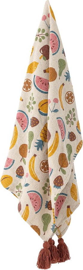 Dětská deka z recyklované bavlny 130x160 cm Fruitta – Bloomingville Mini Bloomingville Mini