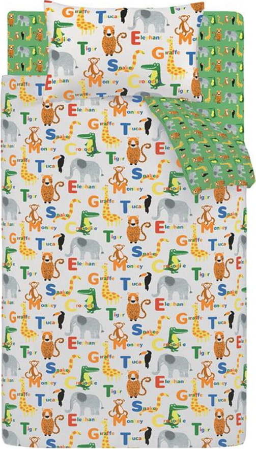 Dětské povlečení do postýlky 120x150 cm Animal Magic – Catherine Lansfield Catherine Lansfield