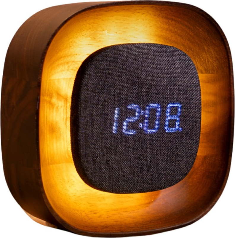 Digitální budík Lumos Walnut – Gingko Gingko