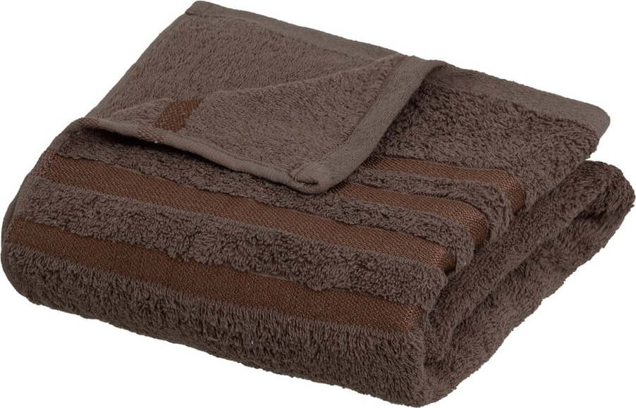 Hnědá froté bavlněná osuška 70x140 cm Simple – Casa Selección Casa Selección