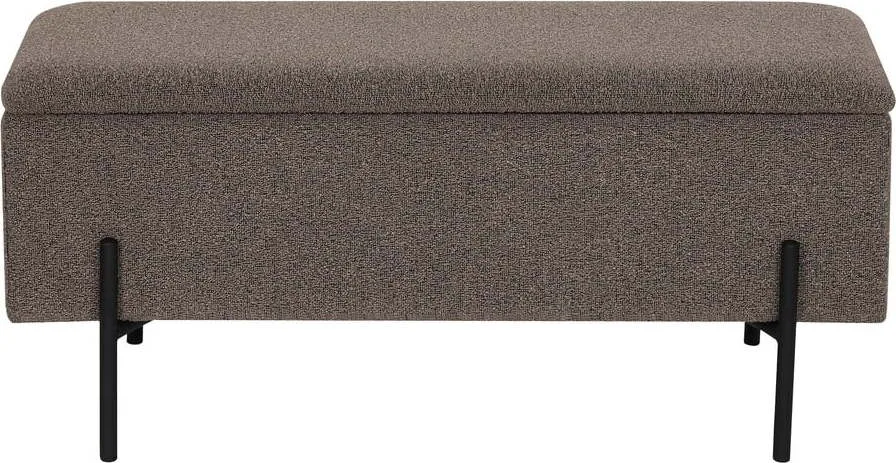 Lavice z textilie bouclé Watford – House Nordic