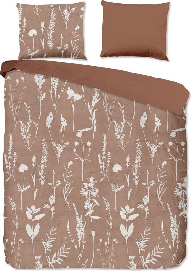 Hnědé bavlněné povlečení na jednolůžko/prodloužené 140x220 cm Rav – Good Morning GOOD MORNING