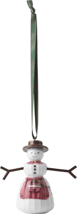 Porcelánová ručně malovaná vánoční ozdoba ø 4