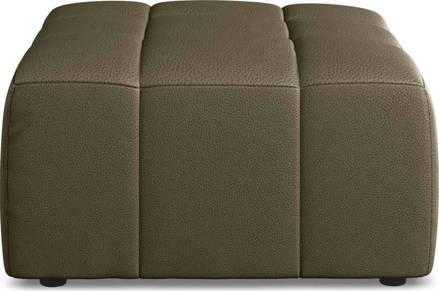 Khaki podnožka z imitace kůže Aloha – Makamii Makamii